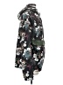 Super Massive Floral Green Black Windbreaker Size S - photo 4