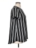 Darling 100% Polyester Stripes Black Short Sleeve Blouse Size XL - photo 4