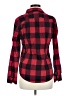 Chaps 100% Cotton Plaid Red Long Sleeve Button-Down Shirt Size M - photo 2