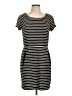AGB Stripes Black Casual Dress Size 10 - photo 1