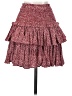 Reset 100% Polyester Hearts Red Burgundy Casual Skirt Size S - photo 2