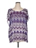 Torrid Purple Short Sleeve Blouse Size 2X Plus (2) - photo 1