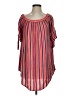 Rip Curl Pink Short Sleeve Blouse Size S - photo 1