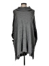 Eight Eight Eight 100% Cotton Gray Poncho Size L - photo 1