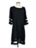 Unbranded 100% Polyester Solid Black Casual Dress Size M - photo 1