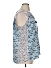 fleur bleue 100% Polyester Blue Sleeveless Blouse Size XL - photo 4