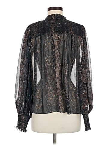 Ulla Johnson Long Sleeve Silk Top (view 2)