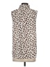 Premise Studio 100% Polyester Animal Print Brown Sleeveless Blouse Size XS - photo 2