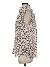 Premise Studio 100% Polyester Animal Print Brown Sleeveless Blouse Size XS - photo 5