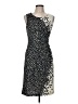 BCBGMAXAZRIA Polka Dots Black Cocktail Dress Size M - photo 1