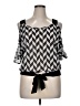 Siren Lily Black 3/4 Sleeve Blouse Size XL - photo 1