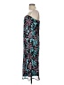 Fate 100% Polyester Graphic Teal Cocktail Dress Size L - photo 5