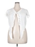 Style Envy 100% Rayon White Short Sleeve Blouse Size XL - photo 1