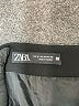 Zara 100% Polyester Solid Black Skort Size M - photo 3