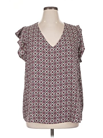 Maison Jules Short Sleeve Blouse (view 1)