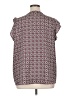 Maison Jules 100% Polyester Burgundy Short Sleeve Blouse Size 2X - photo 2