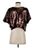 Bebe 100% Polyester Black Short Sleeve Top Size S - photo 2