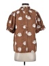 Never A Wallflower Brown Short Sleeve Blouse Size XS - photo 1