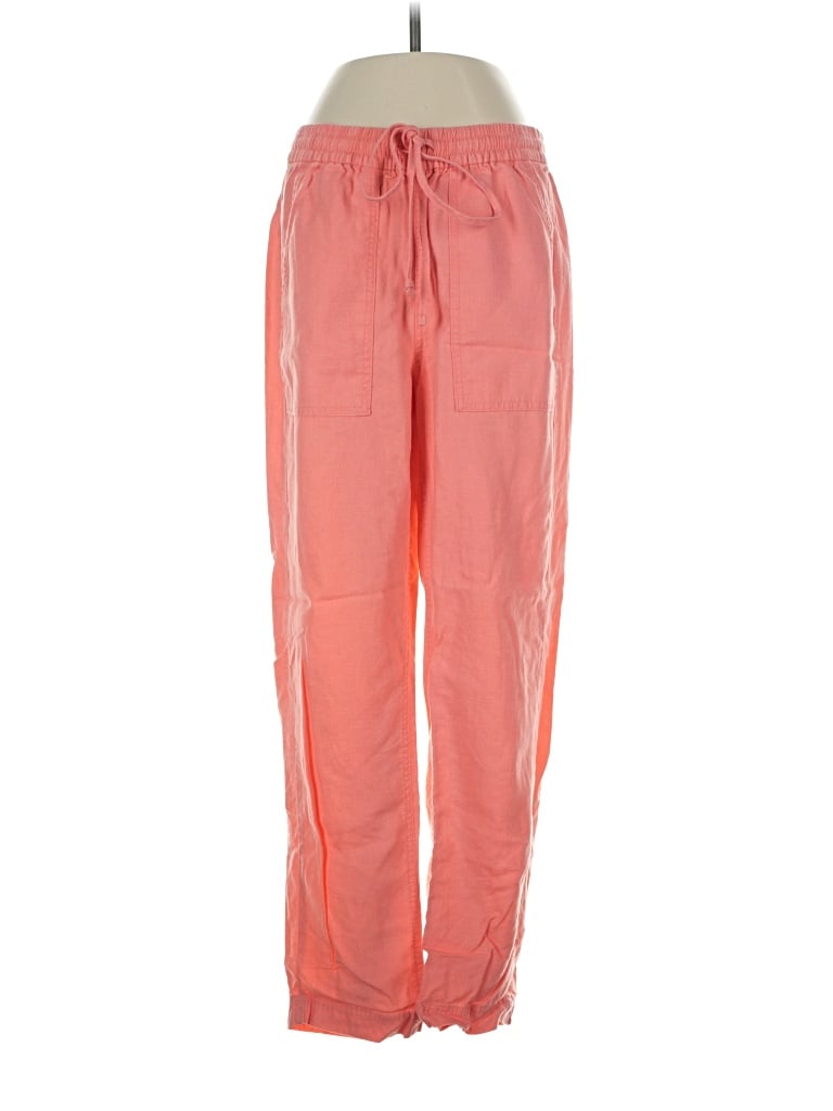 Pre-owned Jcrew Linen Pants In Pink