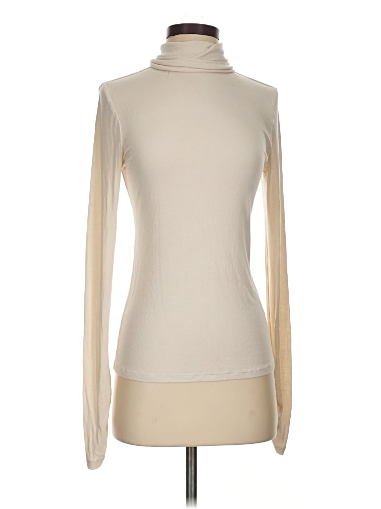 Pre-owned Fabletics Turtleneck Sweater In Ivory