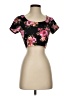 krush Floral Black Short Sleeve T-Shirt Size S - photo 1