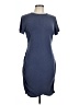 Express Solid Blue Casual Dress Size L - photo 1