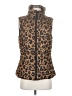 Gap 100% Recycled Polyester Animal Print Brown Vest Size S (tall) - photo 1