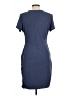 Express Solid Blue Casual Dress Size L - photo 2