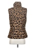 Gap 100% Recycled Polyester Animal Print Brown Vest Size S (tall) - photo 2