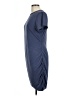 Express Solid Blue Casual Dress Size L - photo 5
