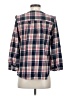 Isabella Sinclair 100% Cotton Plaid Blue 3/4 Sleeve Blouse Size S - photo 2