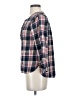 Isabella Sinclair 100% Cotton Plaid Blue 3/4 Sleeve Blouse Size S - photo 5