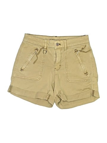 White House Black Market Khaki Shorts (view 1)