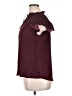 Current Air 100% Polyester Burgundy Short Sleeve Blouse Size XL - photo 5