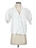 Finley White Short Sleeve Blouse Size XS - photo 1