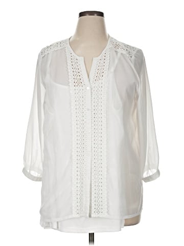 Laura Ashley 3/4 Sleeve Blouse (view 1)