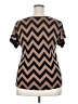 Carol Rose Chevron-herringbone Brown Short Sleeve T-Shirt Size XL (estimated) - photo 2