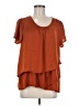 Hazel 100% Polyester Orange Short Sleeve T-Shirt Size M - photo 1