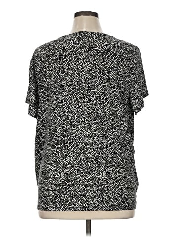 Karl Lagerfeld Paris Short Sleeve Blouse (view 2)