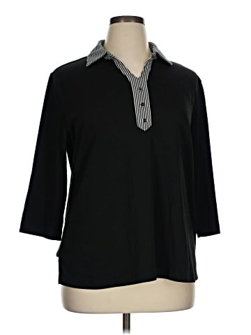 Southern Lady 3/4 Sleeve Button-Down Shirt (view 1)