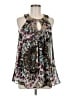 ECI 100% Polyester Brown Sleeveless Blouse Size 6 - photo 1