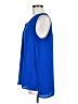 Pleione 100% Polyester Blue Sleeveless Blouse Size M - photo 5