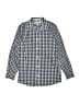 Nordstrom 100% Cotton Checkered-gingham Blue Long Sleeve Button-Down Shirt Size 12 - photo 1