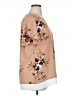 Unbranded Floral Tan Short Sleeve Blouse Size XL - photo 4
