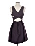 Express Solid Purple Cocktail Dress Size 4 - photo 2