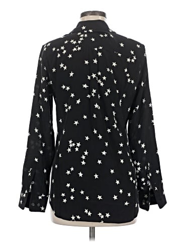 Equipment Long Sleeve Silk Top (view 2)