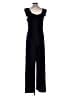 Black Halo Solid Black Jumpsuit Size 10 - photo 2