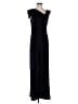 Black Halo Solid Black Jumpsuit Size 10 - photo 1