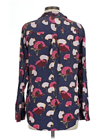 Equipment Long Sleeve Silk Top (view 2)