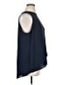 Chico's 100% Polyester Blue Sleeveless Blouse Size XL - photo 4